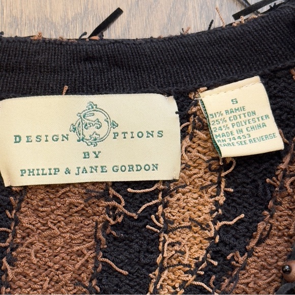 Design Options by Phillips & Jane Gordon Sweater Cardigan Size Small - Picture 8 of 12